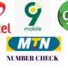 Airtel, MTN, Glo & 9Mobile Number how to check